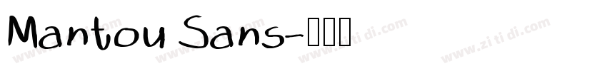 Mantou Sans字体转换